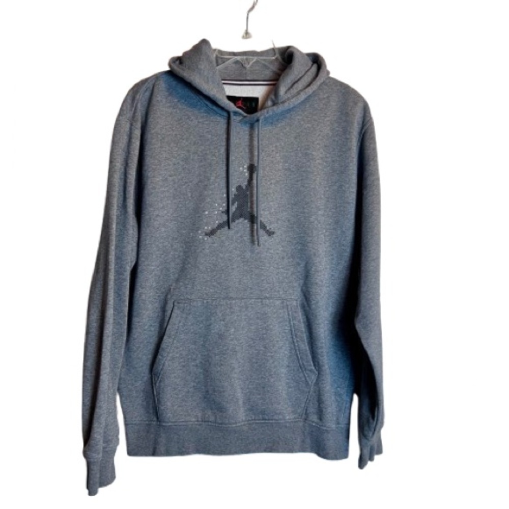 Jordan Jordan Jumpman 23 Gray Pullover Hoodie Small